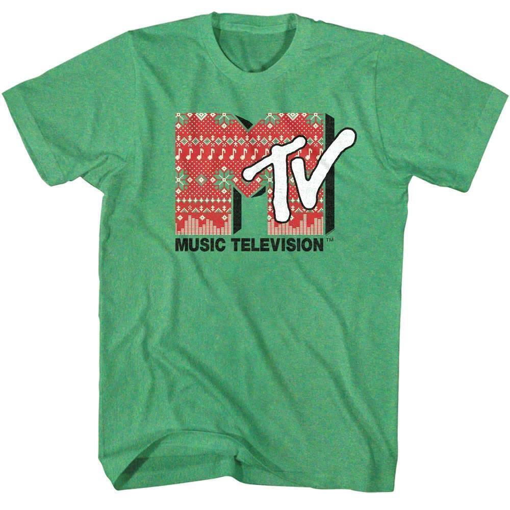 MTV Xmas Logo Retro Holiday Graphic Unisex T-Shirt